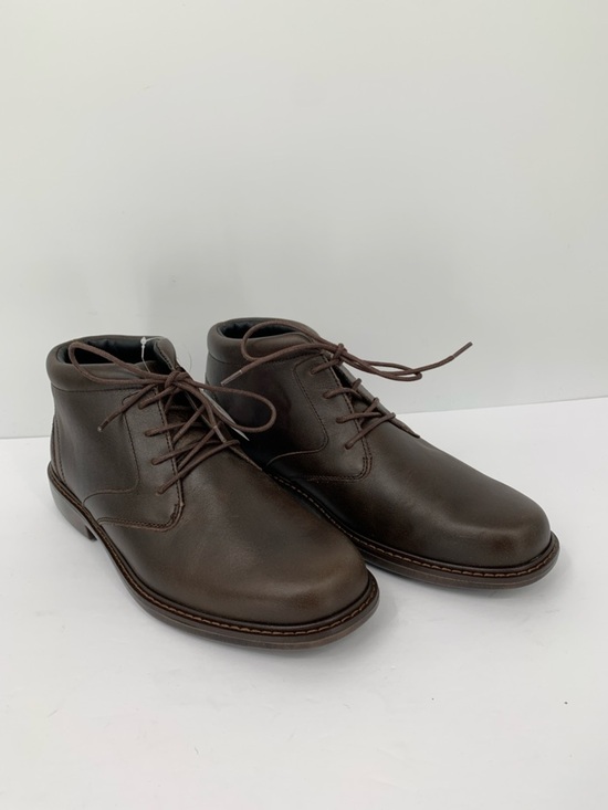 Drew Bronx Chukka ankle boots shoe dark brown leather new 9 EXTRA WIDE EEEE 4E